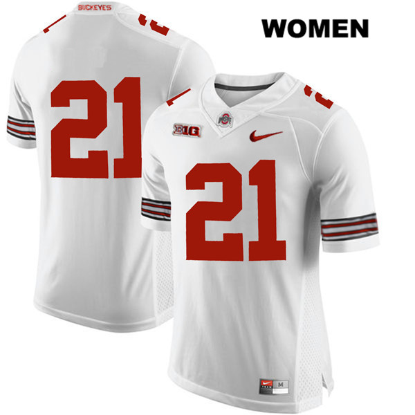Ohio State Buckeyes Women's Marcus Williamson #21 White Authentic Nike No Name College NCAA Stitched Football Jersey HY19B41EQ